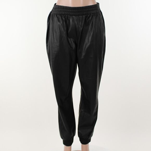 Calvin Klein Faux Leather Jogger Pant - Picture 2 of 5